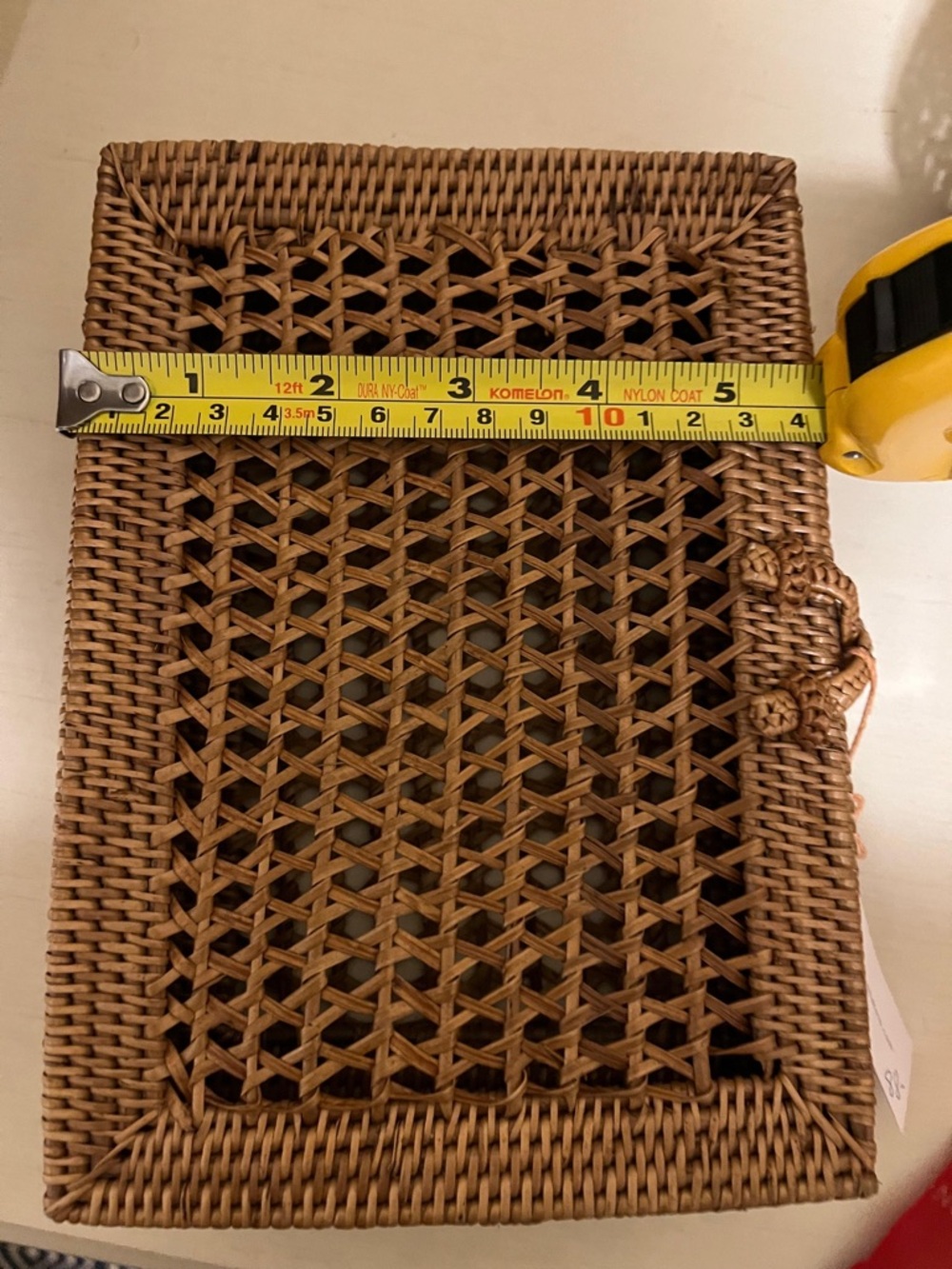 Woven Rattan Clutch - Picture 5 of 7